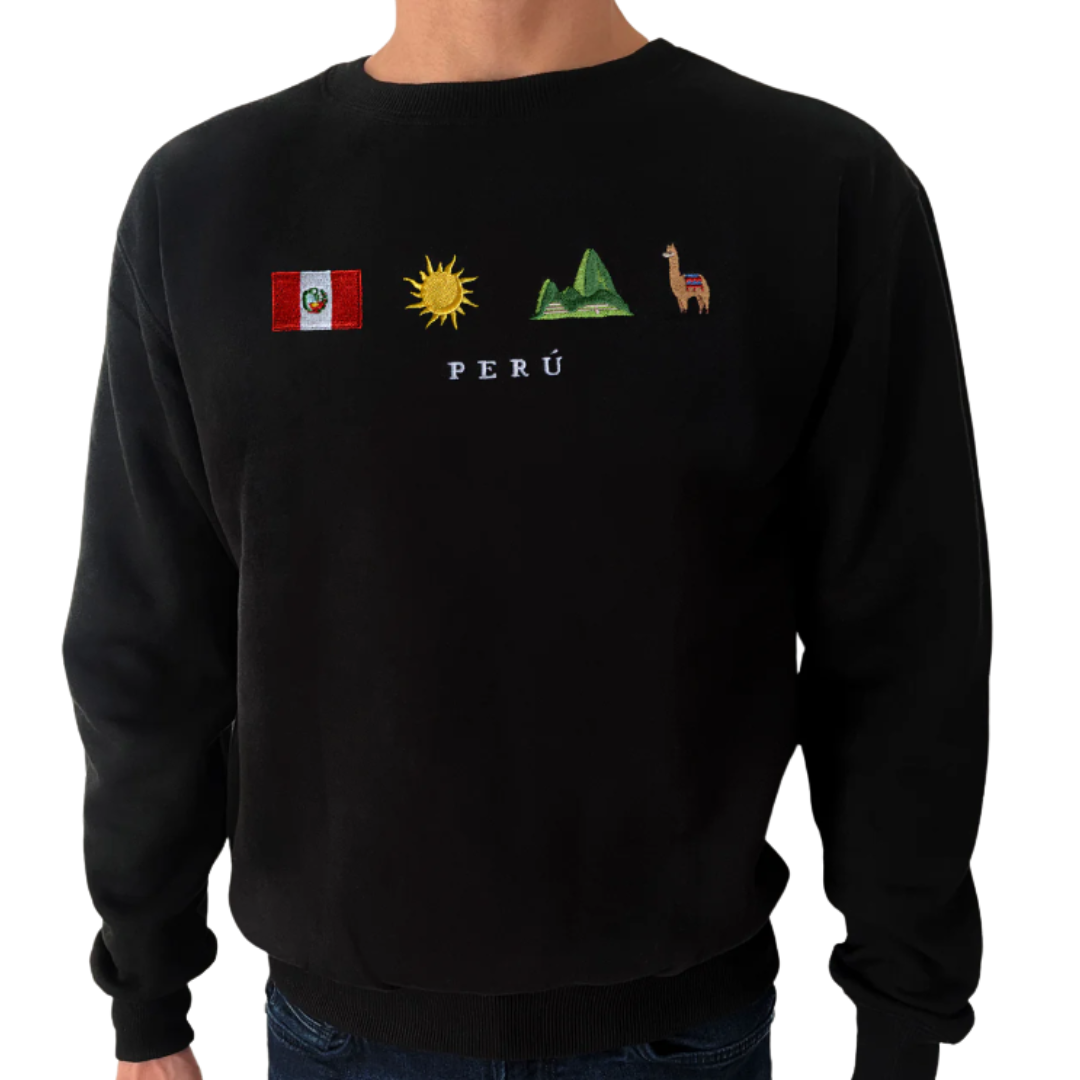 POLERA CON BORDADO PERUANO