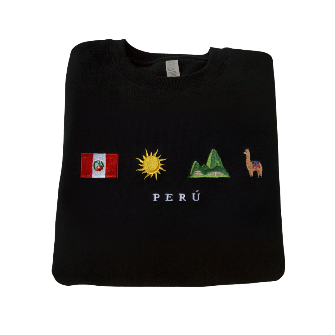 POLERA CON BORDADO PERUANO