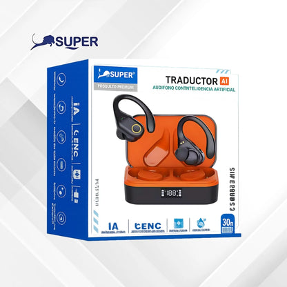 AUDÍFONOS SUPERBUDS 4 AI BLUETOOTH TRADUCTOR +50 IDIOMAS